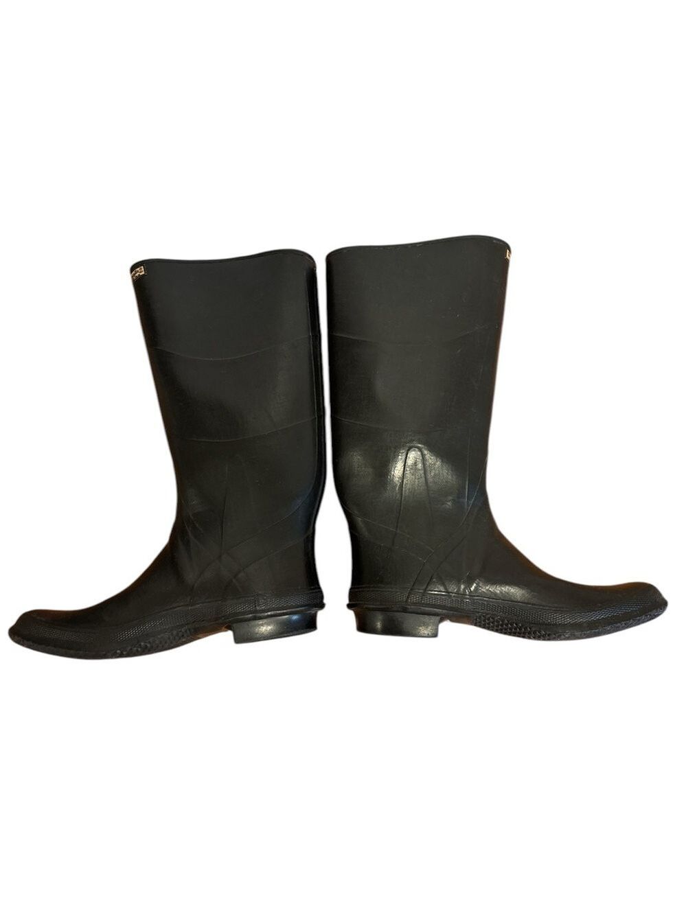 VINTAGE SEARS & ROEBUCK WEARMASTER 424 RUBBER BLACK TALL BOOTS GORPGORE SZ 11.5 - Picture 4 of 11